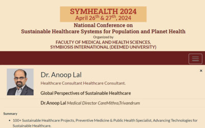 Speaking at SymHealth 2024 Pune on Sustainable Healthcare